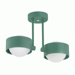 ARGON PLAFONNIER MADO, À 2 LAMPES, VERT