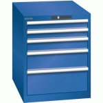 ARMOIRE BLEU SÉCU. 564X725X700 AVEC 5 TIR. 75KG _ 78.518.100 - LISTA