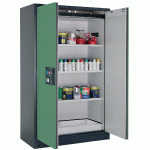 ARMOIRE SÉCURITÉ Q-CLASSIC-90 Q90.195.120 GRIS/VERT - MANUTAN COLLECTIVITÉS