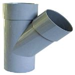 CULOTTE MALE-FEMELLE 45° DIAMETRE 80 GRIS