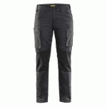 PANTALON DE TRAVAIL SERVICES STRETCH FEMME GRIS FONCÉ/NOIR TAILLE 52 - BLAKLADER