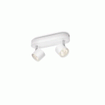 PLAFONNIER LED STAR - 2X4,5 W - 2X500 LM - 2700°K - BLANC - GRADABLE