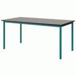 TABLE MALIBU 160X80 T5 4P STRA BÉTON F186/NOIR BLEU 5018