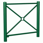 BARRIÈRE CARREFOUR 1.07 M - ZINC VERT 6005 - PROCITY