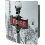 BOÎTE À CLÉS - À MOTIF CONTEMPORAIN MÉTRO - EN INOX - 6204/10 NI BURG WACHTER
