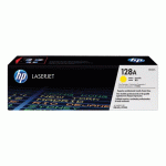 HP 128A - CE322A TONER JAUNE - TONER AUTHENTIQUE