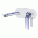 MITIGEUR DE LAVABO MURAL ENCASTRÉ ADDICT - CHROMÉ ET BLANC PAINI