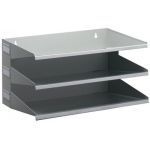 STATION DE TRI BUSINESS, 3 COMPARTIMENTS, GRIS