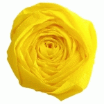 PAPIER CRÉPON, PAQUET DE 10 FEUILLES PLIÉES 60% AU FORMAT 2,50X0,50M - CITRON - LOT DE 3