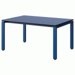 TABLE MALIBU 120X80 T3 SOUDÉ STR BLEU U525/NOIR BLEU 5005