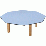 TABLE ZÉBULON OCTOGONALE Ø 120 CM T00 COLORIS ROUGE CERISE - MANUTAN COLLECTIVITÉS