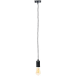 THE HOME DECO FACTORY - SUSPENSION AMPOULE INDUS - H. 100 CM - DIAM. 5 X 8 - NOIR