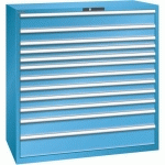 ARMOIRE BLEU CLAIR 1431X725X1450 AVEC 12 TIR. 200KG - LISTA