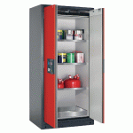 ARMOIRE SÉCURITÉ Q-PEGASUS-90 Q90.195.090.WDAC GRIS/ROUGE - MANUTAN COLLECTIVITÉS