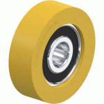 BLICKLE - GALET GUIDE Ø 50MM BANDAGE POLYURÉTHANE PU 80KG - FTH 50X15/12-12K