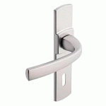ENSEMBLE SUR PLAQUE MUZE ENTRAXE 165MM CONDAMNATION CHROMÉ VELOURS - VACHETTE - 086515