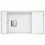 ÉVIER À ENCASTRER FRAGRANIT 877 X 495 MM - BLANC - FRAMES FSG 611-88 FRANKE