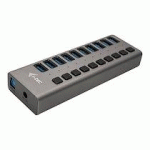 I-TEC USB 3.0 CHARGING HUB 10 PORT + POWER ADAPTER 48 W - CONCENTRATEUR (HUB) - 10 PORTS