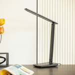 LINDBY LEONTINA LAMPE DE TABLE LED, NOIR, CCT