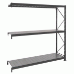 RAYONNAGE SUIVANT RAYVOL 2000X2250X600 3 NIVEAUX METAL - MANORGA