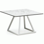 TABLE LINEA LOUNGEBLANC70X70X45CM COMPACT MARBLE - FLEXFURN
