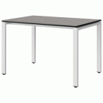 TABLE MALIBU 120X80 T6 SOUDÉ ST ANTIB BÉTON F186/NO BLC 9016