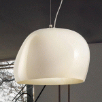 VISTOSI SUSPENSION SURFACE Ø 40 CM, E27 BLANC/BLANC MAT