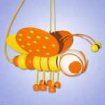 WALDI-LEUCHTEN GMBH SUSPENSION MIGNONNE BIENS, JAUNE