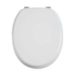 FIVE SIMPLY SMART - ABATTANT WC EN BOIS LUXE 43CM BLANC