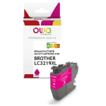 CARTOUCHE D'ENCRE REMANUFACTUREE OWA - COMPATIBLE BROTHER LC3219XL K20782OW - GRANDE CAPACITE - MAGENTA