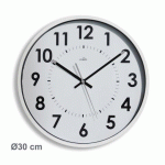 HORLOGE MURALE ABBY Ø 30 CM - À QUARTZ - BLANC