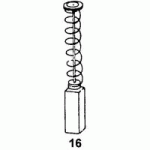 JEU DE 2 CHARBONS 5 X 8 X 10  POUR AEG - ATLAS COPCO