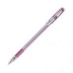 PENTEL STYLO À BILLE POINTE FINE ENCRE ROUGE CORPS PLASTIQUE CRISTAL AVEC CAPUCHON SUPER BK 79