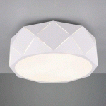 TRIO LIGHTING PLAFONNIER ZANDOR AVEC ABAT-JOUR BLANC