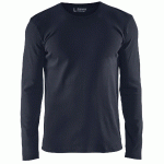 T-SHIRT MANCHES LONGUES MARINE FONCÉ TAILLE XL - MANUTAN COLLECTIVITÉS