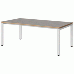 TABLE MALIBU 160X80 T3 SOUDÉ STRA ALAISÉ BÉTON F186/BLC 9016