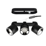 TRIO LIGHTING SPOT POUR PLAFOND GUAYANA GU10 À 3 LAMPES NOIR
