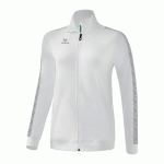 VESTE DE SURVÊTEMENT FEMME - ERIMA - TRACKTOP ESSENTIAL TEAM BLANC/GREY