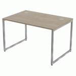 BUREAU KAD PIEDS CADRES 120 X 80 CM CHÊNE GRIS ALU - MBA