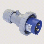 FICHE 230 V CEI 309 2P+T 32A IP67 AVEC SYSTÈME DE PRESSE ÉTOUPE À VISSER