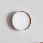 LOOM DESIGN PLAFONNIER LED LUCIA, BLANC/DORÉ Ø 35 CM