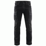 PANTALON DE TRAVAIL SERVICES DENIM STRETCH NOIR TAILLE 48C - BLAKLADER
