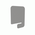SÉPARATEUR DE BUREAU ACOUSTIQUE LATÉRAL PAULINE EN PET 12 MM - L 60 X H 80 CM -GRIS NUAGE