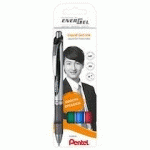STYLO ROLLER À ENCRE GEL ENERGEL XMRT, SET DE 4 - LOT DE 2