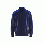 SWEAT CAMIONNEUR AVEC DÉTAILS AUX ÉPAULES - BLEU MARINE ET ROI - M BLAKLADER