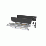 TIROIR EN KIT - CÔTÉS MÉTAL 83 MM - 40 KG - L 500 MM - ANTHRACITE-VERTEX EMUCA