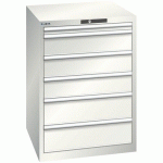 ARMOIRE BLANC GRIS 717X725X1000 AVEC 6 TIR. 200KG - LISTA