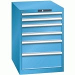 ARMOIRE BLEU CLAIR 564X725X800 AVEC 6 TIR. 75KG _ 78.522.010 - LISTA