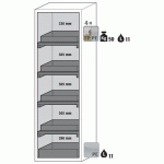 ARMOIRE S-PHOENIX TOUCHLESS-90 S90.196.060.FDAO GRIS - ASECOS