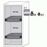 ARMOIRE SCLASSIC90 MAINTIEN-1298X596-GAUCHE-ACIER-GRIS-2